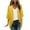 Yellow, variant on Ohufall Womens 3/4 Sleeve Chiffon Cardigan Tops Summer Light Breathable Open Front Cover Up Fashion Solid Casual Bolero Sheer Shrugs for Women
