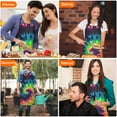 thumbnail image 6 of Colorful Tie Dye Bib Apron with Pocket Chef Aprons Waterproof Bib Aprons for Women Men Chef Cooking Aprons for Kitchen Cool BBQ Grilling, 6 of 7