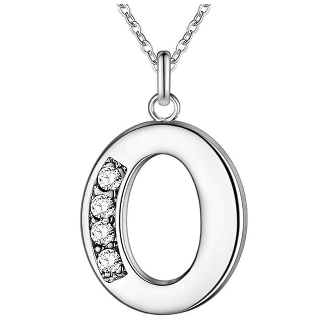 Collar Heldig europeo y americano 26 letras con incrustaciones de diamantes