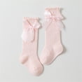 thumbnail image 3 of Aofany Girls' Knee-High Socks Bow Princess Design, Mid-Calf Stockings for Toddlers & Kids, Size 0-4T, 3 of 3