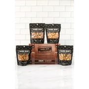 Damn, Man Gourmet Nut Snack Box - Salted Cashews - Coconut Curry Peanuts - 4 Bags - 1 Lb Total