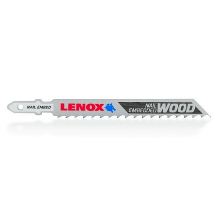 UPC: 0885363175035 | Lenox 1991406 Bi-Metal T-Shank Nail-Embedded Wood Jig Saw Blade  6 TPI