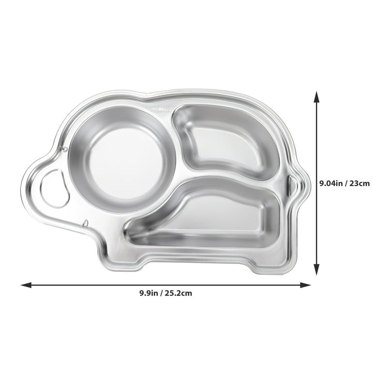 Bandejas Para Comida Stainless Steel Dinner Plate Portion Control Tray  Divided Plates Food Trays Toddler Child 