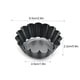 thumbnail image 3 of Cateissary 8x moldes de tarta negros resistentes a altas temperaturas para moldes de tarta de huevo reutilizables profesionales Herramientas y accesorios para hornear, 3 of 6