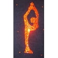 thumbnail image 2 of Ice Skating Pants with Orange crystals "Biellmann" applique, 2 of 3