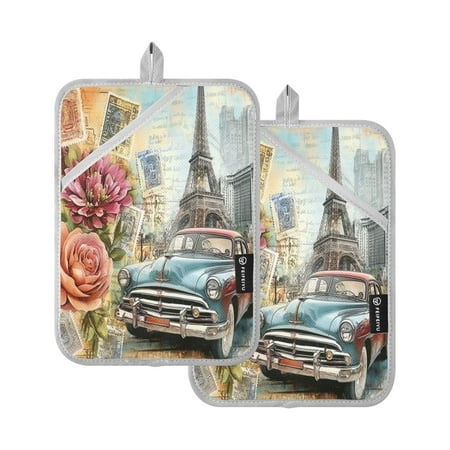 

Square Pot Holder Set of 2 - Silver-Coated Quilted Heat Resistant Pads 884℃ Heat Resistant with Hanging Loop for Oven and Microwave，A Cool Spider-mans