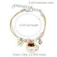 thumbnail image 7 of Wrapables Friendship Beaded Enamel Charm Bracelet, Kitty in a Cup, 7 of 7