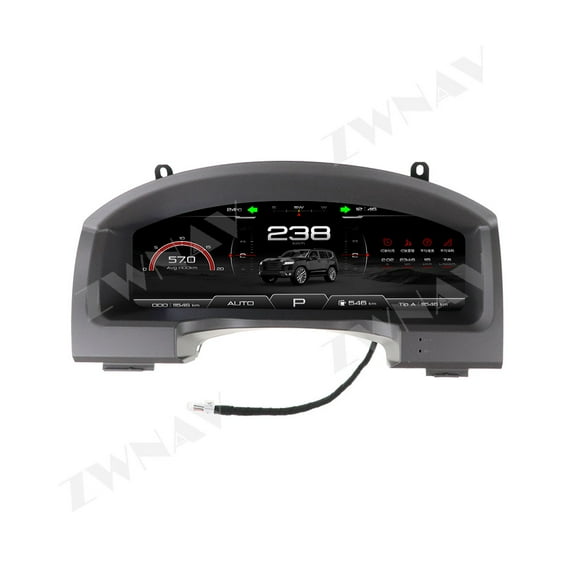 ZWNAV 12.3 inch car LCD digital instrument panel instrument cluster speedometer suitable for Toyota LAND CRUISER LCD Instrument Cluster