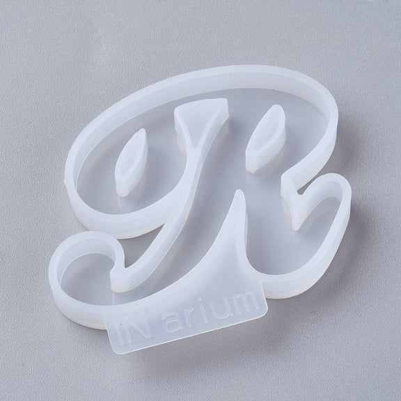 1pc Letter Silicone Molds For UV Resin Epoxy Resin Jewelry Making Letter.R 48x60x8mm Inner Diameter: 39x44mm