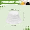 thumbnail image 2 of Uxcell Mini Bucket Hats for Dolls, White 3 x 2 Inch Miniature Doll Hats for Crafts Party Ornaments DIY Doll Dollhouse Hair Accessory Snowman Decoration, 2 of 6