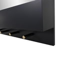 thumbnail image 5 of Tyler Dillon Matte Black Wall Mirror with Storage Shelf & Garment Hooks - 24"H x 24"W, 5 of 11