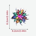 thumbnail image 3 of Three Colors Gold Plated Rhinestone Crystal Bouquet Flower Scarf Pin & Brooch, 3 of 8