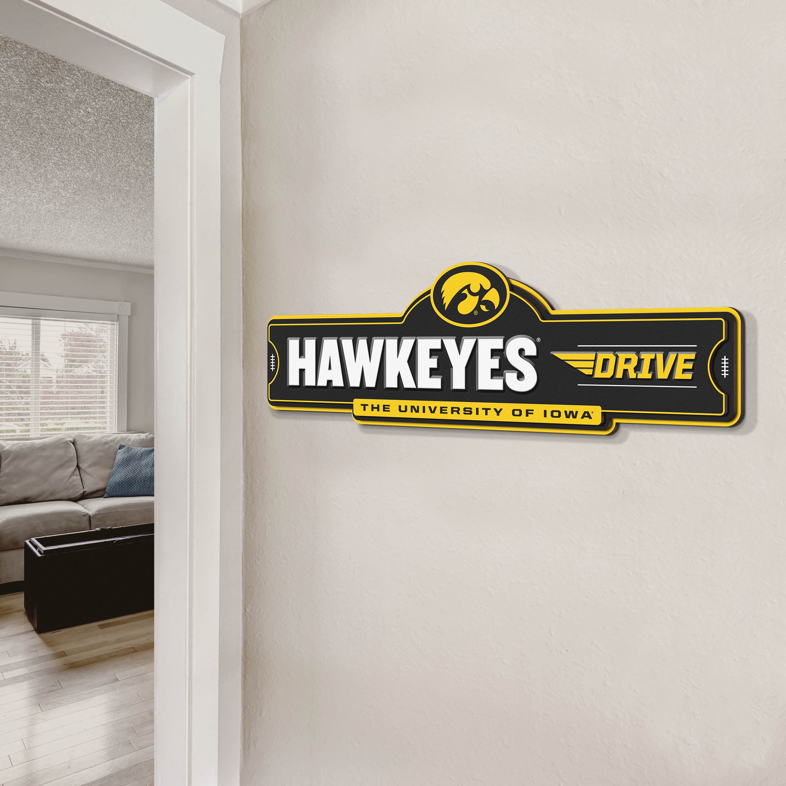 YouTheFan NCAA Iowa Hawkeyes Street Sign