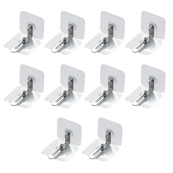 10 Pcs Dispositif Anti-Basculement pour Meubles Fixateur de Connexion de Meubles Sans Perçage
