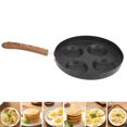 thumbnail image 4 of Sartén para panqueques, Olla para freír de cuatro orificios, sartén para cocinar, sartén para desayuno adaptada para la perfección Jadeshay A, 4 of 8