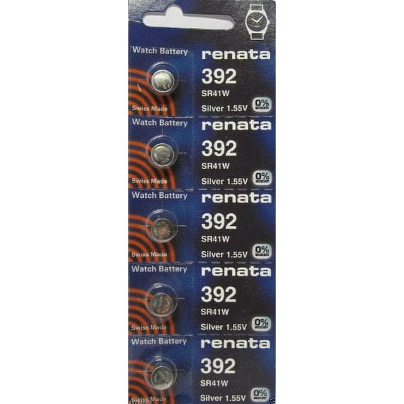 392 Watch battery - Strip of 5 Batteries