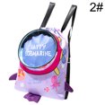 thumbnail image 2 of Bangcool Kids Beach Bag Cartoon Drawstring Travel Backpack Swimming Backpack for Child, 2 of 10
