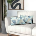 thumbnail image 6 of Nautical Coastal Pillow Covers 12X20 in Beach Ocean Themed Decorative Lumbar Bed Pillow Cases Set of 2 Starfish Seashell Throw Pillows Home Decor for Living Room Bedroom Bed Cushion Outdoor, 6 of 6