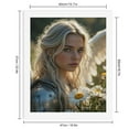 thumbnail image 2 of Paint By Numbers Kit for Adults Beginner - DIY Blonde Angelic Woman In Armor Daisies Canvas Painting Kits for Adults, Frameless Paint By Number for Adults for Home Wall Decor 16x20 Inch, 2 of 7