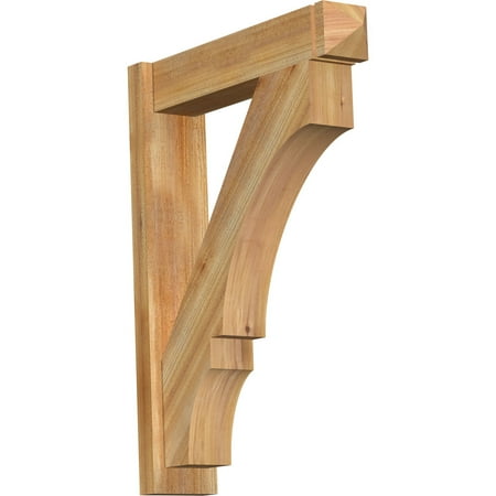 

6 W x 26 D x 34 H Balboa Rough Sawn Arts and Crafts Outlooker Western Red Cedar
