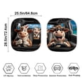 thumbnail image 6 of Binienty Funny Cow Print Car Front Windshield Sun Shade Visor Suv Window Folding Block Cover 2-Piece Foldable Sunshield for Vehicle Cars SUV Auto Interior Decor, 6 of 8
