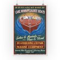 thumbnail image 2 of Lake Winnipesaukee, New Hampshire, Vintage Boat Sign (12x18 Wall Art Poster, Room Decor), 2 of 3