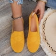 thumbnail image 4 of GERsome Ballet Flats Shoes for Women Closed Round Toe Comfort Knit Slip-On Dress Shoes for Casual Work, Yellow Size 6, 4 of 8