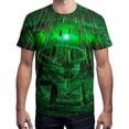 thumbnail image 2 of Big and Tall Shirts for Men Summer Digital Print Personality Fashion Casual Loose Short Sleeved T Shirt Men T Shirts Short Sleeve for Loose Fit Custom Shirt Big And Tall 3xlt 2XL, 2 of 3