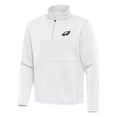 thumbnail image 2 of Men's Antigua White Philadelphia Eagles Twist Quarter-Zip Pullover Jacket, 2 of 3