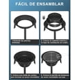 thumbnail image 4 of Asador de Carbón Portátil 14” con Bolso | Parrilla Plegable de Acero para BBQ en Jardín, Playa, Camping, Picnic, Barco | Compacta y Ligera, 4 of 6