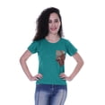 thumbnail image 1 of Moomaya T-shirt Col Rond pour Femmes Manches Courtes Poche à Sequins - KY, 1 of 6