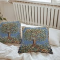 thumbnail image 4 of Outdoor Pillow Covers Pack of 2, Vintage Tree Colorful Flower Leaves Waterproof Throw Pillowcase Cushion Cases, Blossom Floral Decorative Pillow Cover for Couch Sofa Home Bed Patio, 4 of 9