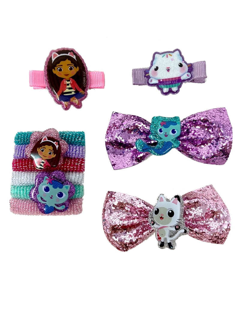 Gabby's Dollhouse Mini Backpack with Hair Accessories (10-Pcs) for