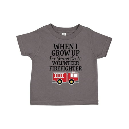 

Inktastic Firefighter Volunteer Fireman Gift Toddler Boy Girl T-Shirt