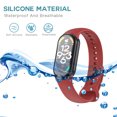 thumbnail image 3 of Correa de reloj de pulsera de silicona con conector de metal para Xiaomi Mi Band 8 FLhrweasw El nuevo, 3 of 9