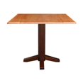 thumbnail image 3 of International Concepts T58-36SDP 36'' Carré Double drop leaf table à Manger Cinnemon/Espresso, 3 of 5