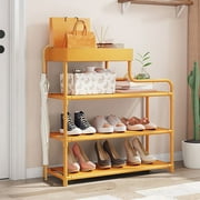 Dvkptbk Simples Shoe Rack Home Doorway Dustproofs Indoor Economy Multi Layer Dustproofs Shoe Cabinet Dormitory Shoe Storage Gods Goddessly