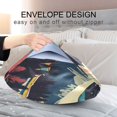 thumbnail image 4 of Yayeee Pillowcase King Size Set of 2 Satin Wrinkle Resistant Pillow Case, Evening Mountain Road, 4 of 7