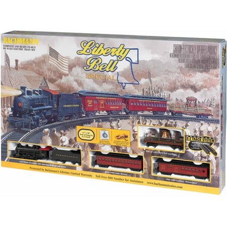  Trains Liberty Bell Special, HO Scale Ready-to-Run Electric Train Set