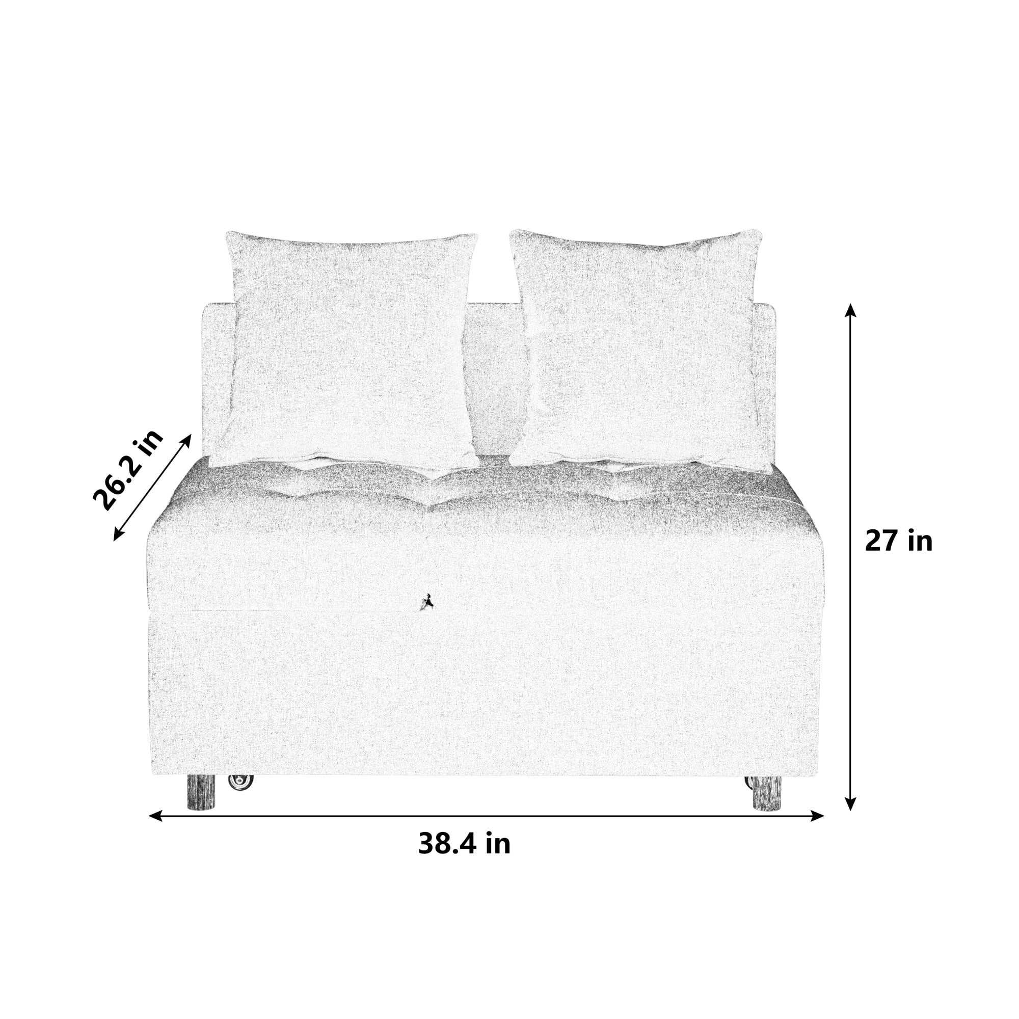 Leumius Sleeper Sofa Chair Bed 3 in 1 Convertible Bed Chair with Adjustable Backrest Linen Sleeper Chair Pull-Out Sofa Bed for Small Spaces,Living Room,Beige02