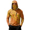 thumbnail image 2 of Mens Fishing Shirts Long Sleeve Sun Hoodies With Face Mask Uv Protection Cooling Hooded Rash Guard Shirts, S, 2 of 7