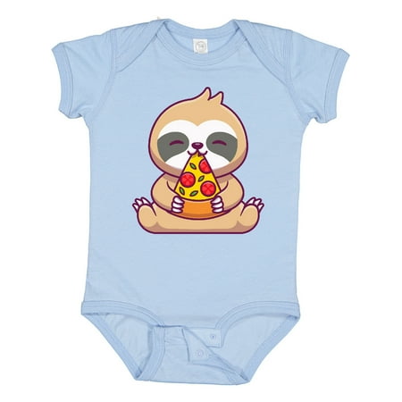 

Inktastic Sloth Pizza Gift Baby Boy or Baby Girl Bodysuit