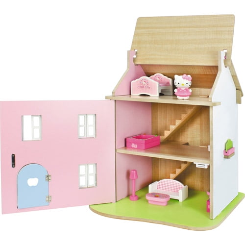hello kitty wooden dollhouse