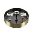 thumbnail image 3 of Aspen Creative 21512-42 Contemporary Fixture Canopy Kit, 5-1/8" Diameter, 7/16" Center Hole, Antique Brass, 2 Sets/Pack, 3 of 5