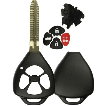 Toyota Matrix Key (KeylessOption Keyless Entry Remote Key Fob Shell Key Blade Case For Toyota Camry Corolla Rav4 Matrix Venza Yaris GQ4-29T)