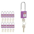 thumbnail image 1 of Lockout Tagout Lock, V Durable Industrial Lock  For Construction Sites Purple, 1 of 8