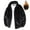 Black, variant on Men's Winter Coat Long Sleeve Fleece Lined Stand Collar Zip Up Jacket with Pockets Black L