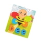 thumbnail image 2 of Rompecabezas de madera con imagen de dibujos animados para niños con nombre de letra, juguete Montessori abeja, 2 of 9