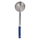 thumbnail image 1 of Cuchara medidora multiusos de acero inoxidable para salsa de pizza, apta para uso alimentario, para cocinar en la cocina, color azul, 237 g (cuchara sin agujeros)., 1 of 14