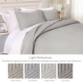 thumbnail image 6 of Exclusivo Mezcla California King Quilt Bedding Set, Lightweight Light Grey Oversized King Bedspreads Soft Modern Geometric Coverlet Set for All Seasons (1 Quilt and 2 Pillow Shams), 6 of 7